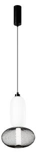 Luce Ambiente Design INKAS LED viseća svjetiljka, visina 41 cm, crna, staklo/metal, CCT, Crno, Dnevni boravak/blagovaonica, Staklo