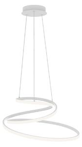 Luce Ambiente Design LED viseća lampa COASTER, bijela, Ø 60 cm, metalna, CCT, Bijela, Dnevni boravak/blagovaonica, Aluminij