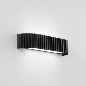 Luce Ambiente Design Niike LED zidna lampa, crna, širine 40 cm, metalna, CCT, Crno, Dnevni boravak/blagovaonica, Metal