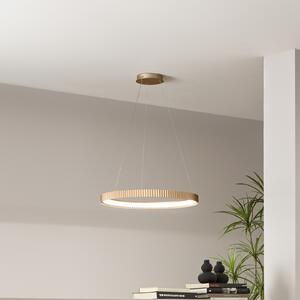Luce Ambiente Design Niike LED viseća svjetiljka, zlatna, Ø 50 cm, metalna, CCT, Zlato / mjed, Dnevni boravak/blagovaonica, Metal
