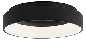 Luce Ambiente Design Noah LED stropna svjetiljka, crna, Ø 60 cm, metalna, CCT, Crno, Dnevni boravak/blagovaonica
