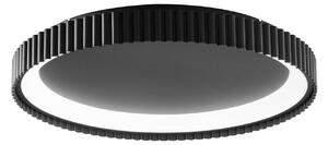 Luce Ambiente Design Niike LED stropna svjetiljka, crna, Ø 50 cm, metalna, CCT, Crno, Dnevni boravak/blagovaonica, Metal