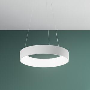 Luce Ambiente Design LED viseća svjetiljka Noah, bijela, Ø 60 cm, metalna, CCT, Bijela, Dnevni boravak/blagovaonica