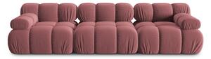 Ružičasta baršunasta sofa 282 cm Bellis – Micadoni Home