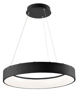 Luce Ambiente Design LED viseća svjetiljka Noah, crna, Ø 60 cm, metalna, CCT, Crno, Dnevni boravak/blagovaonica