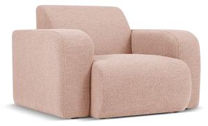 Ružičasta fotelja od bouclé tkanine Molino – Micadoni Home