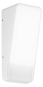 INTEC LED vanjska zidna svjetiljka Coupe, bijela, visina 20 cm, metalna, Bijela, Aluminij