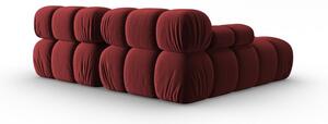 Crvena baršunasta sofa 191 cm Bellis – Micadoni Home