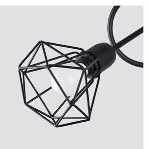 Crna stropna svjetiljka ø 10 cm Varpu – Nice Lamps