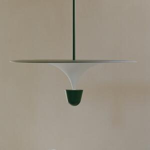 New Works LED viseća svjetiljka Kantarell, Ø 60 cm, crna, prigušiva, Bijela, Dnevni boravak/blagovaonica, Metal