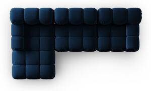 Plava baršunasta sofa 285 cm Bellis – Micadoni Home