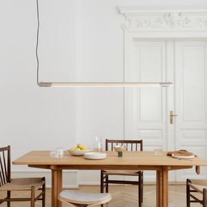 GEJST Ralent viseća svjetiljka, čelično siva, duljina 138 cm, G13 LED, Metalik, Dnevni boravak/blagovaonica, Metal