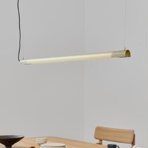 GEJST viseća svjetiljka Radent boje mesinga, duljina 138 cm, G13 LED, Zlato / mjed, Dnevni boravak/blagovaonica, Metal