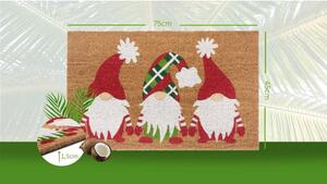 Otirač s božićnim motivom od kokosovih vlakana 45x75 cm – Hanse Home