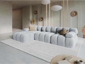 Svijetlo plava baršunasta sofa 285 cm Bellis – Micadoni Home