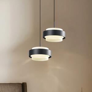 Viokef LED viseća svjetiljka Donal, Ø 17 cm, crna, metalna, Crno, Dnevni boravak/blagovaonica, Aluminij
