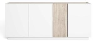 Bijela/u prirodnoj boji komoda u dekoru hrasta 180x78 cm Udine – Marckeric