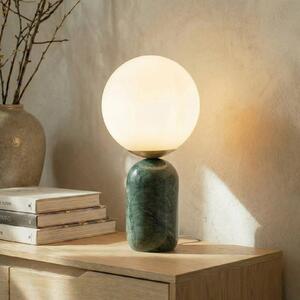 Lindby stolna lampa Lennes x Eva Söllner, zelena, mramor, Ø 20 cm, Zelena, Dnevni boravak/blagovaonica, Mramor