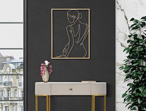 Metalni zidni ukras 60x80 cm Gold Woman - Mauro Ferretti
