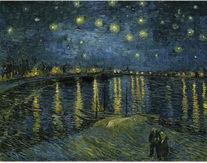 Slika reprodukcija 90x70 cm The Starry Night, Vincent van Gogh – Fedkolor