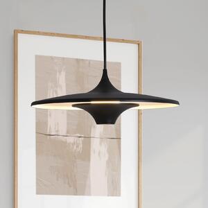 Viokef Rene LED viseća svjetiljka, crna, Ø 42 cm, metalna, Crno, Dnevni boravak/blagovaonica, Metal