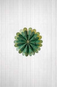 Zeleni svjetlosni ukras s božićnim motivom ø 45 cm Marigold – Markslöjd