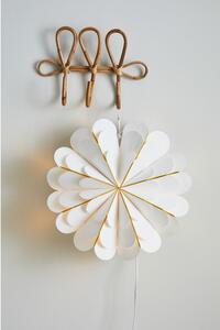 Bijeli svjetlosni ukras s božićnim motivom ø 45 cm Marigold – Markslöjd