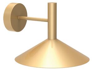 Viokef Marsi LED zidna lampa, zlatne boje, Ø 25 cm, metalna, Zlato / mjed, Dnevni boravak/blagovaonica, Metal