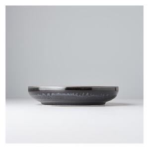 Crni keramički tanjur s podignutim rubom MIJ Matt, ø 22 cm