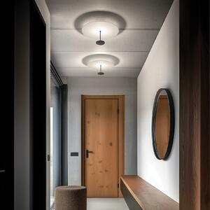 Linea Light Stilo_S LED stropna svjetiljka, crna, Ø 35 cm, prigušiva, Crno, Dnevni boravak/blagovaonica, Aluminij