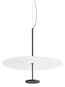 Linea Light LED viseća svjetiljka Stilo_P, crna, Ø 55 cm, IP40, prigušiva, Crno, Dnevni boravak/blagovaonica, Aluminij
