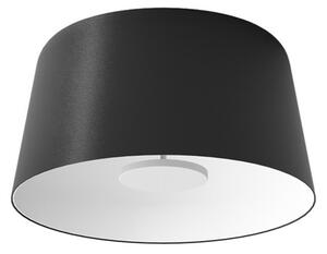 Linea Light LED stropna svjetiljka Delfi_S, crna, Ø 45 cm, metalna, prigušiva, Crno, Dnevni boravak/blagovaonica, Aluminij