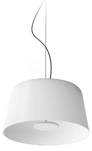 Linea Light LED viseća svjetiljka Delfi_P, bijela, Ø 45 cm, metalna, prigušiva, Bijela, Dnevni boravak/blagovaonica, Aluminij
