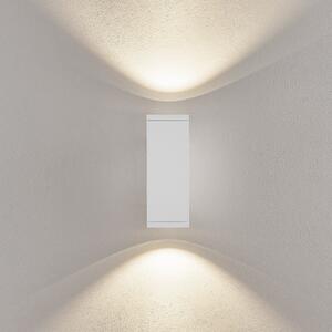 Deko-Light ShoreLine Pro Square LED vanjska zidna svjetiljka gore/dolje, bijela, prigušiva, Bijela, Aluminij