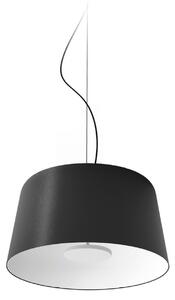 Linea Light LED viseća svjetiljka Delfi_P, crna, Ø 45 cm, metalna, prigušiva, Crno, Dnevni boravak/blagovaonica, Aluminij