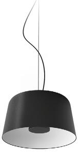 Linea Light LED viseća svjetiljka Delfi_P, crna, Ø 35 cm, metalna, prigušiva, Crno, Dnevni boravak/blagovaonica, Aluminij