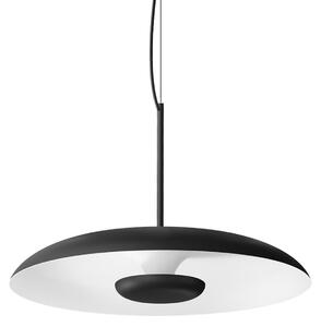 Linea Light LED viseća svjetiljka Basin_P, crna, metalna, Ø 49 cm, IP40, prigušiva, Crno, Dnevni boravak/blagovaonica, Aluminij