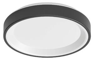 Linea Light LED zidna svjetiljka Iside, crna, metalna, Ø 35 cm, IP40, prigušiva, Crno, Dnevni boravak/blagovaonica, Metal
