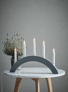 Sivi svjetlosni ukras s božićnim motivom Atle – Markslöjd