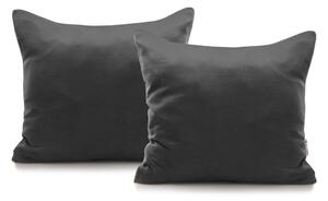 Set od 2 tamnosive pamučne jastučnice DecoKing Amber Dimgray, 40 x 40 cm