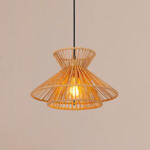 Lucide Viseća lampa Tasman, Ø 32 cm, prirodna boja, papir, prigušiva, Bež, Dnevni boravak/blagovaonica, Papirnati karton
