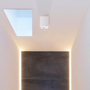 Deko-Light Stropni reflektor Bengala, kvadratni, bijeli, aluminijski, GU10, okretni, prigušiva, Bijela, Dnevni boravak/blagovaonica, Aluminij