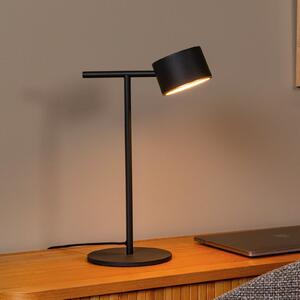 Lucide Gian LED stolna lampa, crna, visina 40 cm, metalna, prigušiva, Crno, Dnevni boravak/blagovaonica, Metal