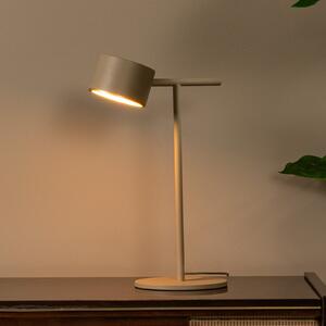 Lucide Gian LED stolna lampa, taupe, visina 40 cm, metalna, prigušiva, Bež, Dnevni boravak/blagovaonica, Metal