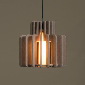 Lucide Viseća lampa Rollo, taupe, Ø 40 cm, tkanina/metal/staklo, prigušiva, Bež, Dnevni boravak/blagovaonica, Tkanina / tekstil