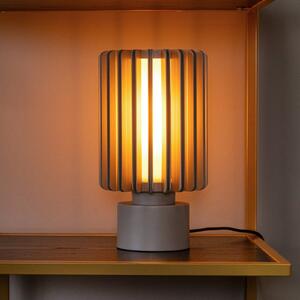 Lucide Stolna lampa Lambres, taupe, visina 27 cm, metal, Bež, Dnevni boravak/blagovaonica, Aluminij