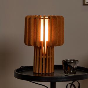 Lucide Stolna lampa Rollo, terakota, visina 35 cm, filc/staklo/metal, Smeđa / hrđa, Dnevni boravak/blagovaonica, Tkanina / tekstil