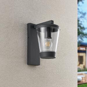 Trio Lighting CAVADO vanjska zidna svjetiljka, antracit, visina 28 cm, IP44, prigušiva, Crno, Aluminij