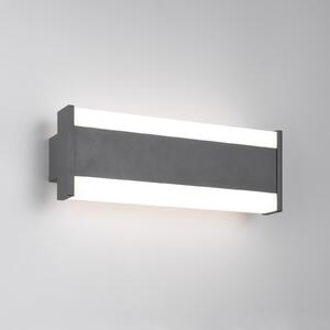 Trio Lighting DAWSON LED vanjska zidna svjetiljka, 30 cm, antracit IP54 CCT gore/dolje, Crno, Aluminij, Zidni kvadrat