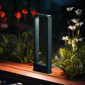 Trio Lighting LED staza RENO, antracit, visina 50 cm, metal, IP54, Crno, Aluminij